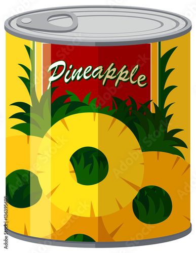 Pineapple in aluminum can