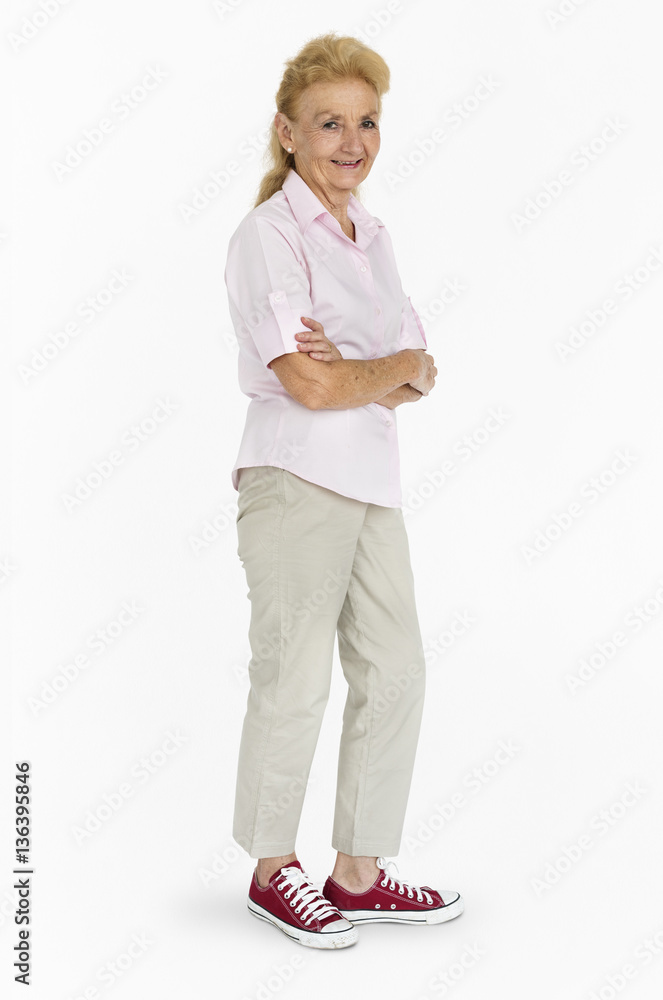 Senior Adult Woman Smiling Happiness Portrait Concept Senior Adult Woman Smiling Happiness Portrait Concept