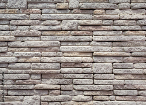 Pattern of decorative stone wall texture soft tone