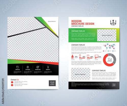 Business brochure, leaflet, flyer,  annual report,  cover design template vector background. layout A4 size. 