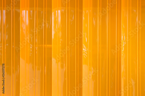 closeup PVC strip curtain or plastic strip doors. photo