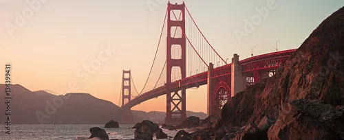 Obraz  z motywem Golden Gate Bridge of San Francisco