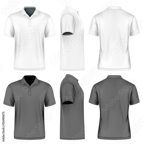 Mens slim-fitting short vector illustration