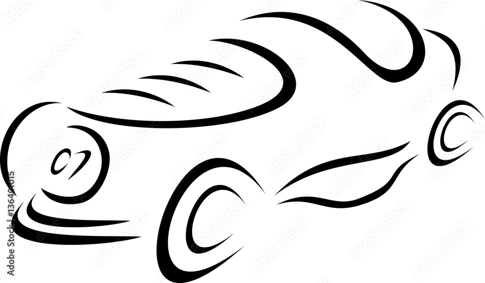 Sports, Perspective, Design, Form, Line, Silhouette, Old, Retro, Vintage, Race, Car, Symbol, Sing, Contour, Sketch, Logo, Projection Sports, Perspective, Design, Form, Line, Silhouette, Old, Retro, Vintage, Race, Car, Symbol, Sing, Contour, Sketch, Logo, Projection