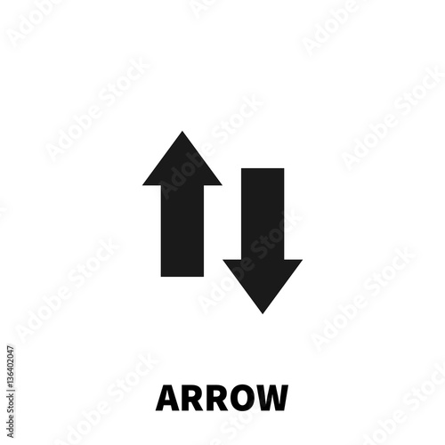 Arrow icon or logo in modern flat style.