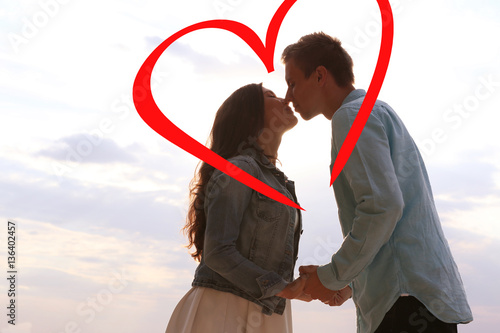 Attractive young couple on ...