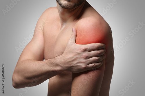 Young man suffering from sh...