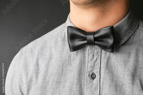 Closeup of man with stylish...