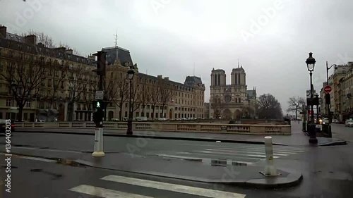 Cinemagraph Notre Dame cathedral Paris