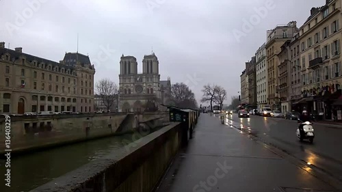 Cinemagraph Notre Dame cathedral Paris
