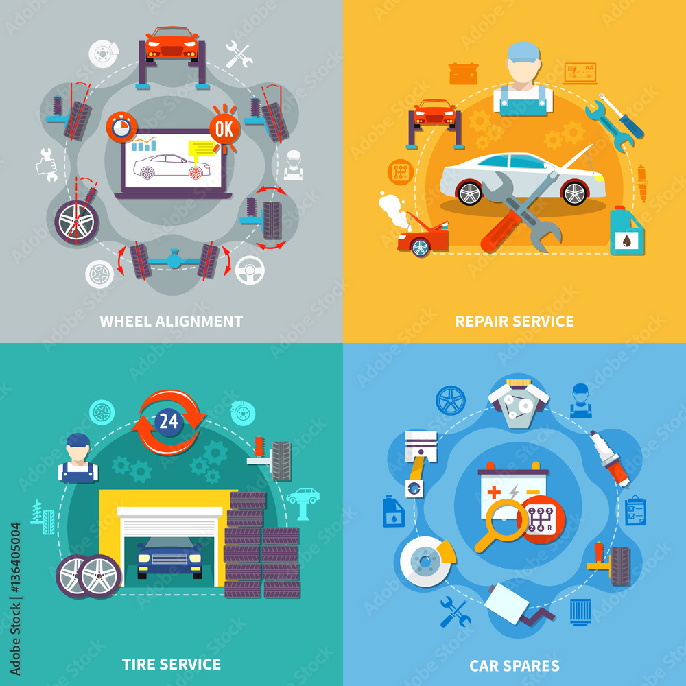 Auto Service 2x2 Design Concept Auto Service 2x2 Design Concept