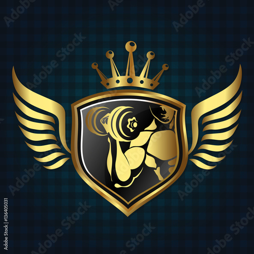Emblem for gym and fitness