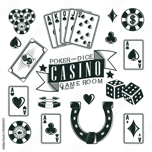 Set of casino icons
