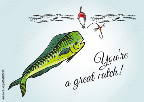 Fishing for mahi-mahi
