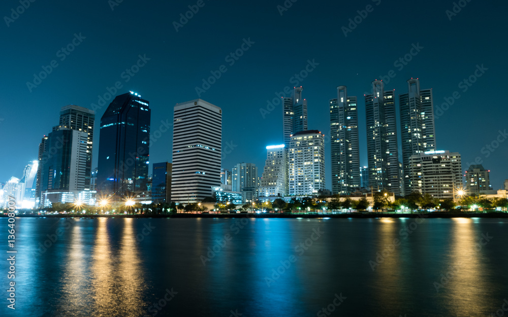 Soft focus of cityscape in Benchakitti park Thailand Soft focus of cityscape in Benchakitti park Thailand