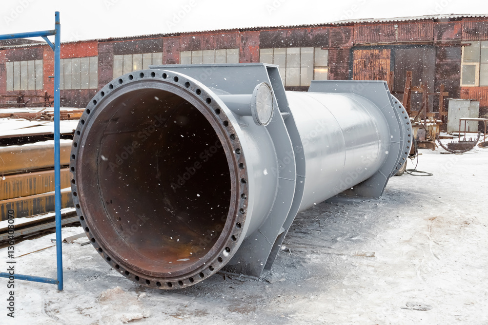 The heat exchanger housing made of sheet steel The heat exchanger housing made of sheet steel