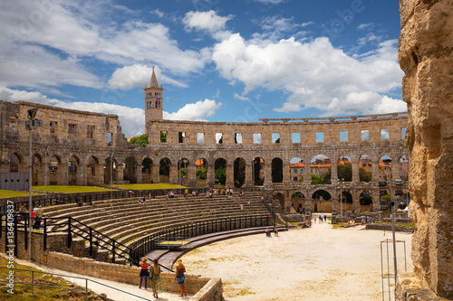Tablou pe pânză ancient arena in Pula, Croatia