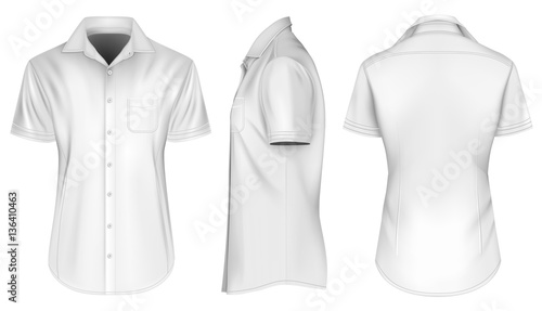 Mens short sleeve shirts with open collar