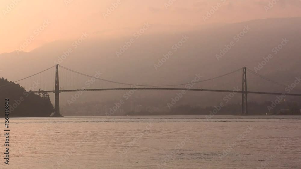 Lions Gate Bridge late Afternoon from Stanley Park Lions Gate Bridge late Afternoon from Stanley Park