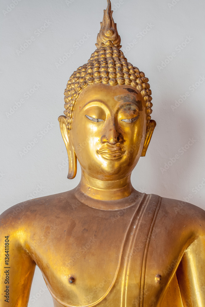 buste de bouddha doré, temple de Wat Pho, Bangkok, Thaïlande buste de bouddha doré, temple de Wat Pho, Bangkok, Thaïlande
