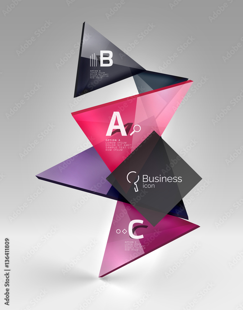 3d triangle modern composition 3d triangle modern composition