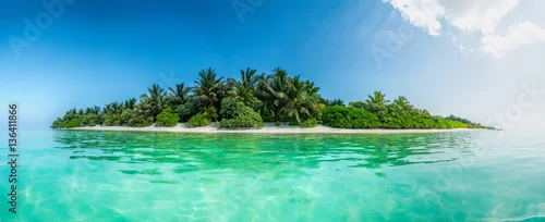 Obraz  z motywem Thoddoo island panorama