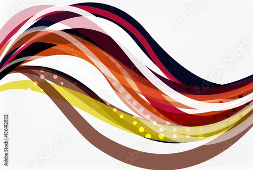 Elegant colorful wave, stripes
