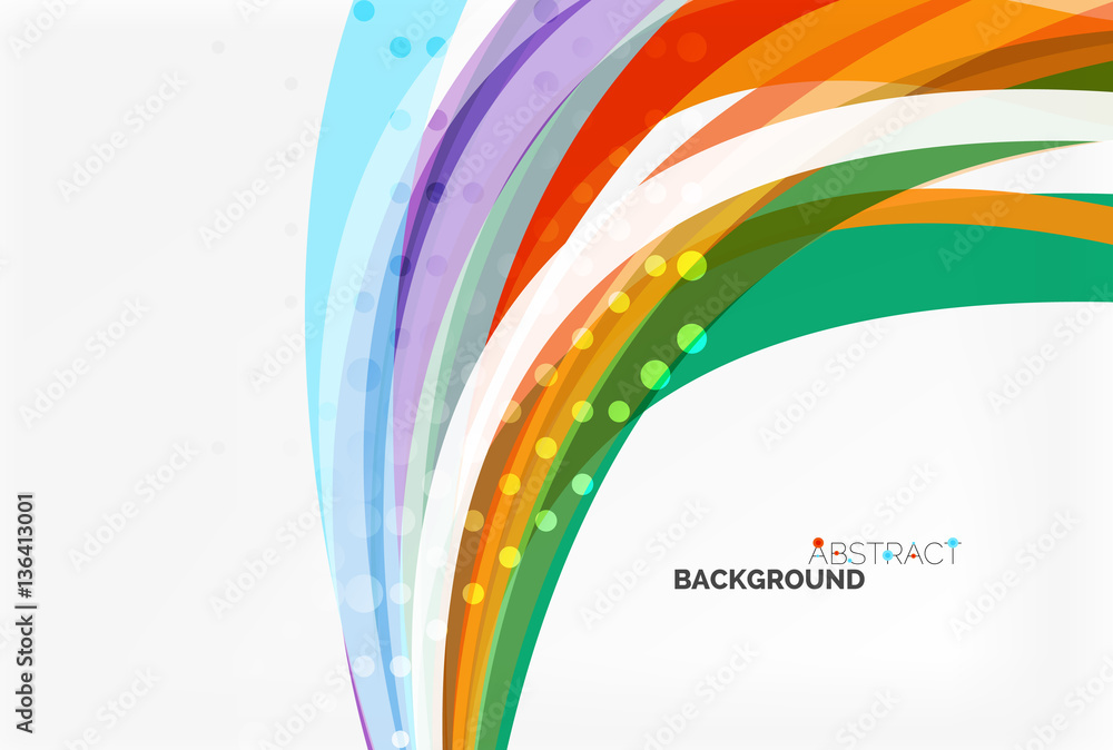 Elegant colorful wave, stripes Elegant colorful wave, stripes