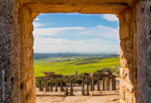 A ruined ancient city in Tunisia