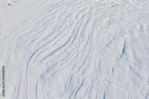 footprints in the snow