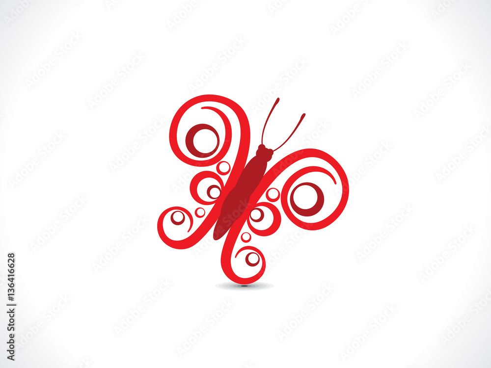 abstract artistic red butterfly abstract artistic red butterfly