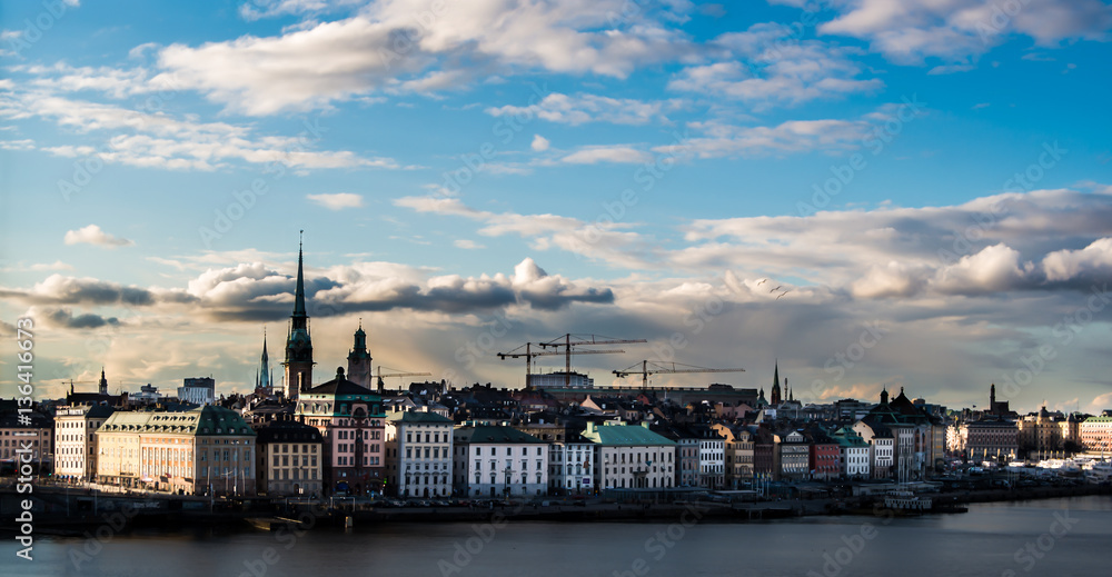 Obraz premium Gamla Stan Skyline