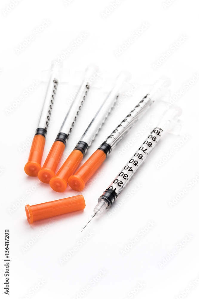 Fototapeta premium Insulin Syringes