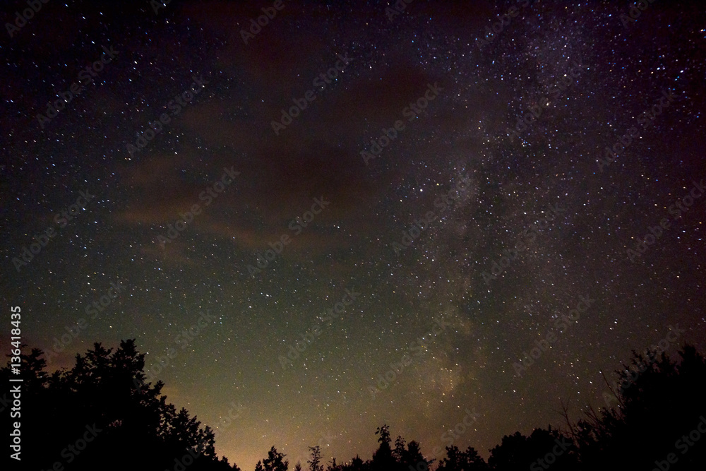 Night sky with milky way and stars Night sky with milky way and stars