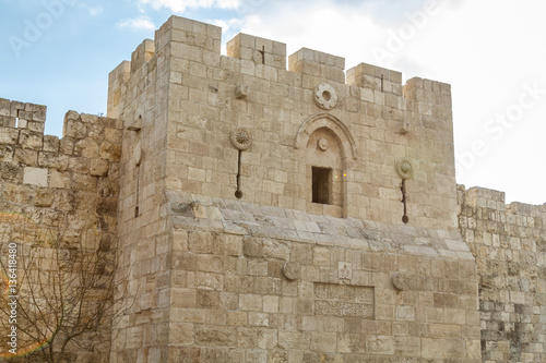 Herod s Gate  Flowers Gate in Jerusalem  Israel