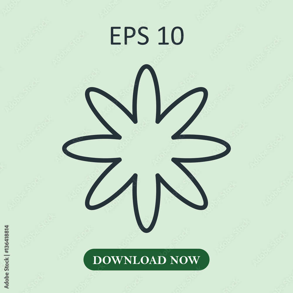 Flower icon vector Flower icon vector