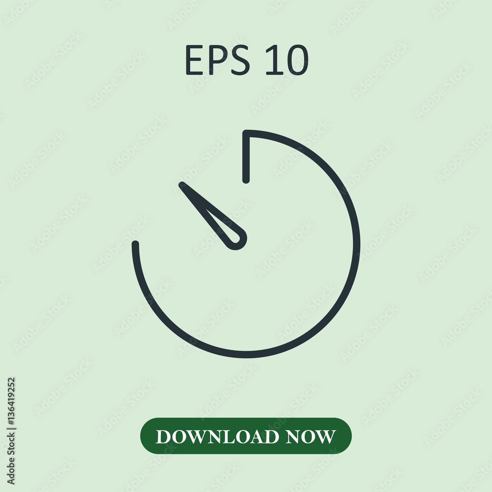 Timer icon vector Timer icon vector