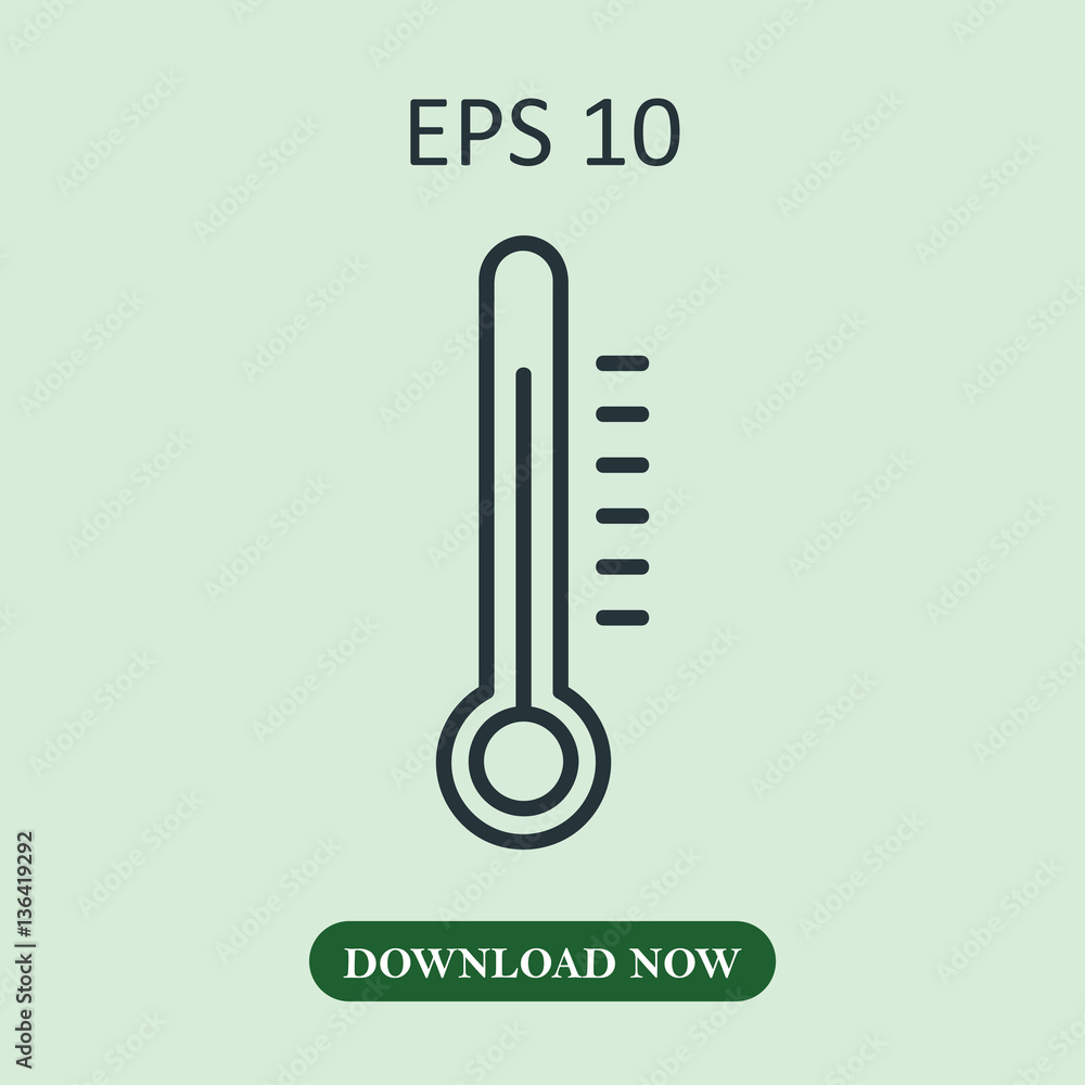 Thermomemeter icon vector Thermomemeter icon vector
