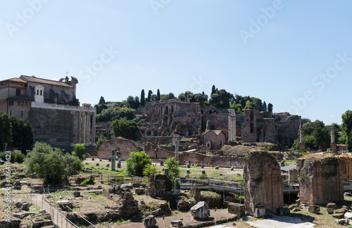 Ruins of ancient Rome, Italy.