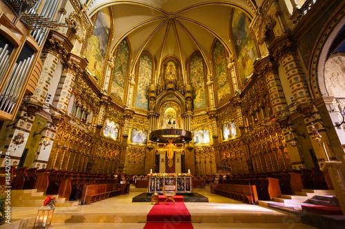 The church of Santa Maria de Montserrat monastery, Spain