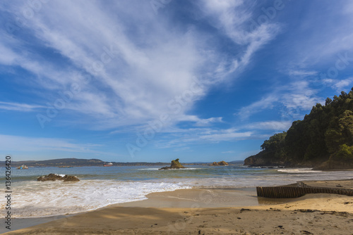 Beach of San Pedro, in Veigue (Bergondo, La Coruna - Spain). photo