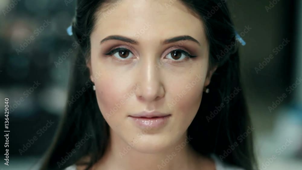 Close-up of woman face with make-up Close-up of woman face with make-up
