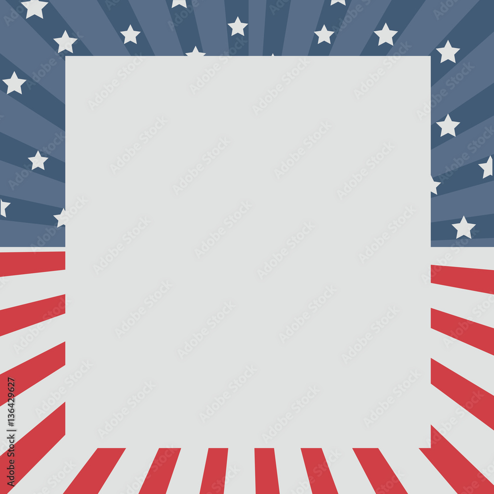 Obraz premium wall background american icon, vector illustration image