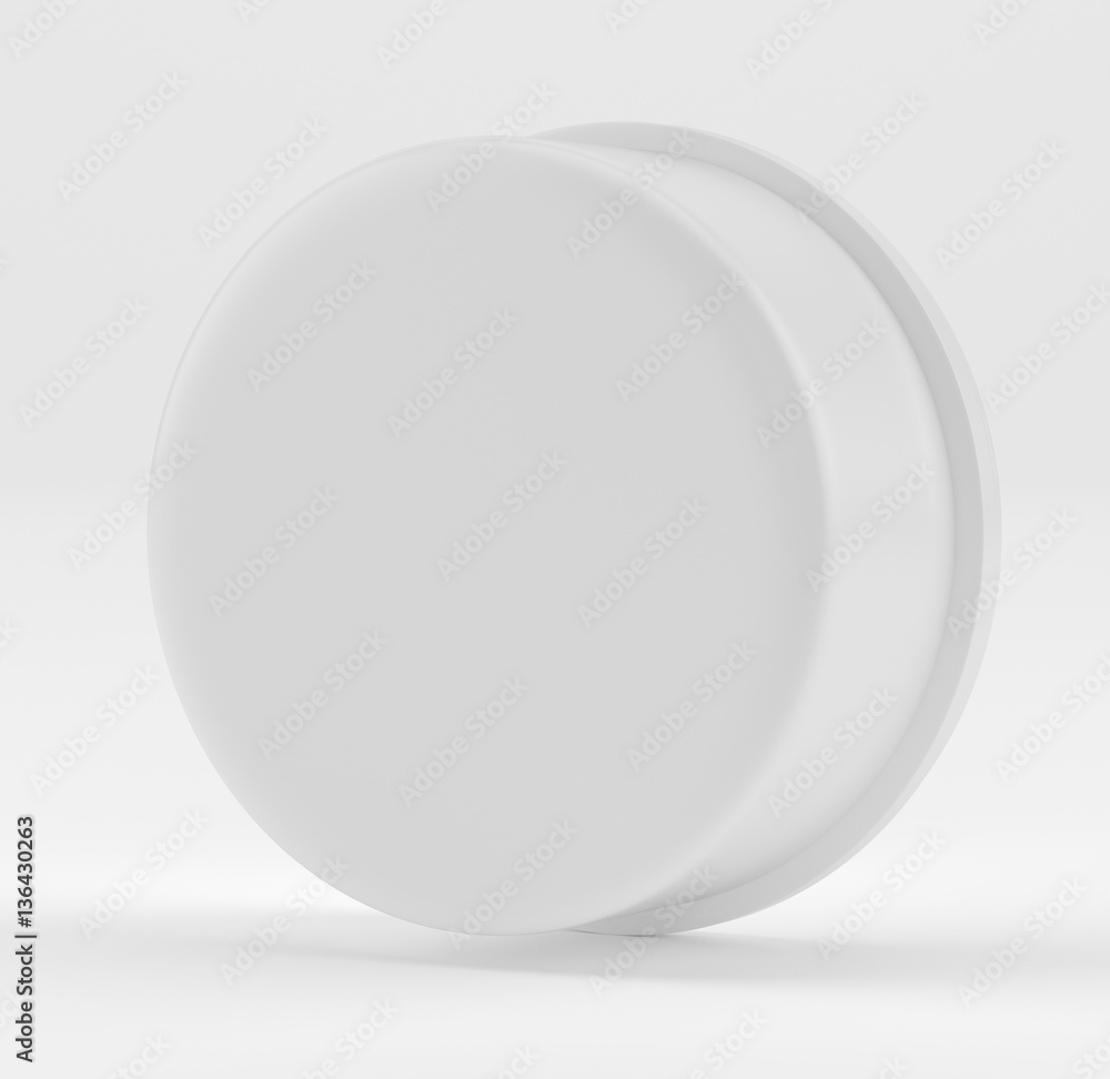 Cream, Gel Or Powder, Light Gray, White, Jar Can Cap Bottle. Ready For Your Design. Product Packing. 3d rendering. Cream, Gel Or Powder, Light Gray, White, Jar Can Cap Bottle. Ready For Your Design. Product Packing. 3d rendering.