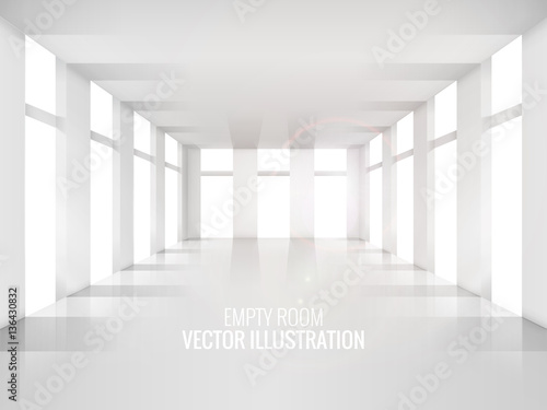 Vector white room.
