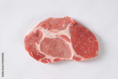 raw pork steak