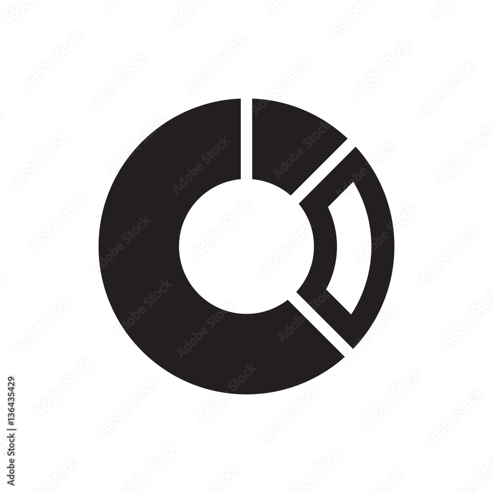 pie chart icon illustration pie chart icon illustration