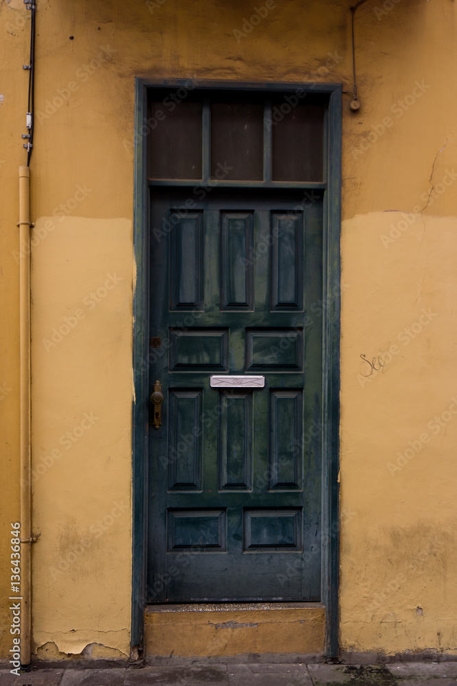 Ancient wooden door. Antique door Ancient wooden door. Antique door