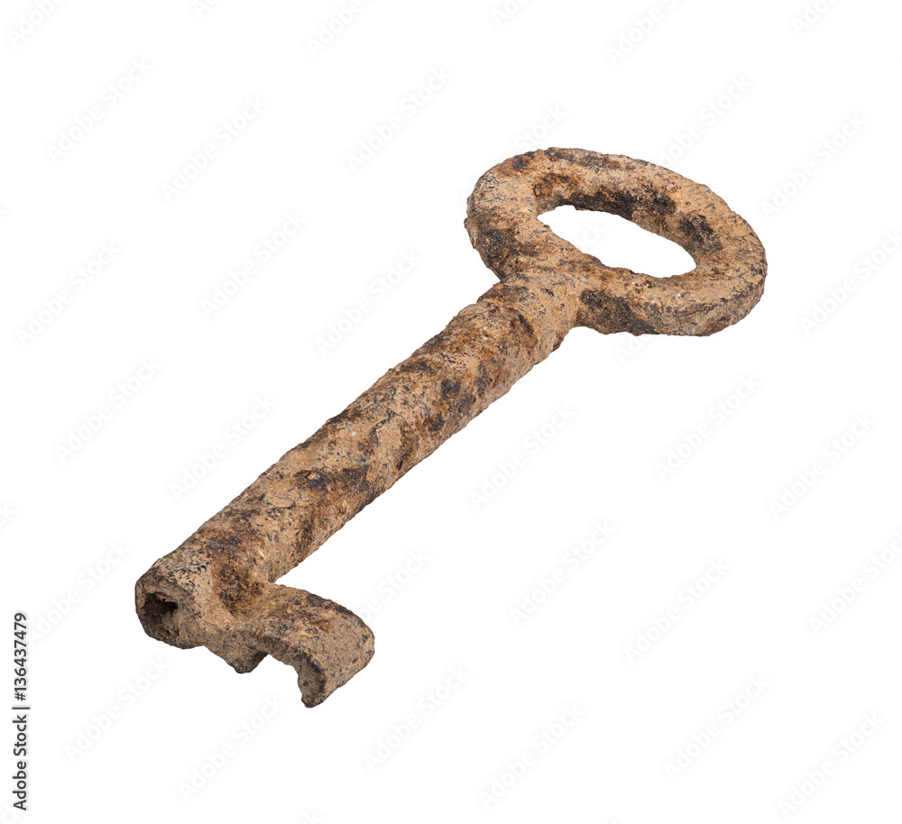 Obraz premium Small rusty key