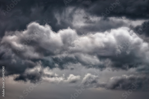 cloudscape with dark clouds